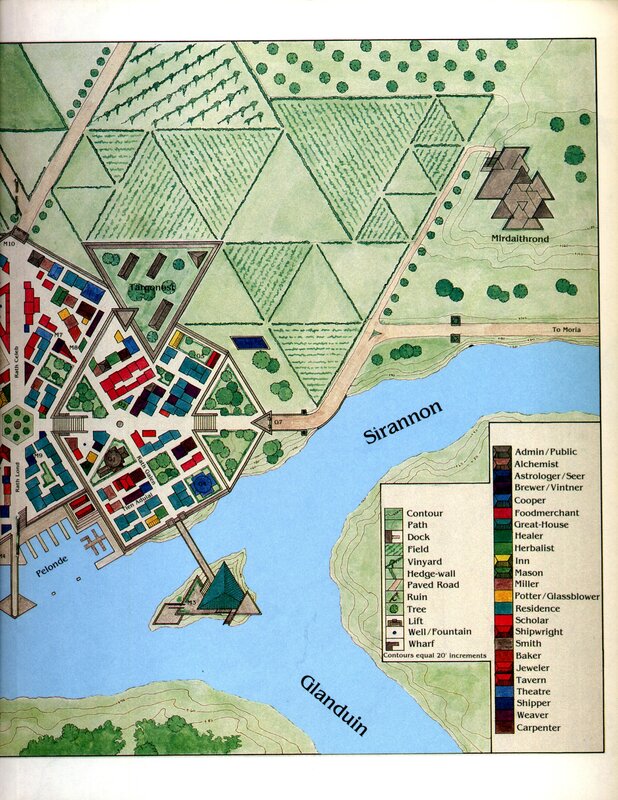 Map of a fantasy town