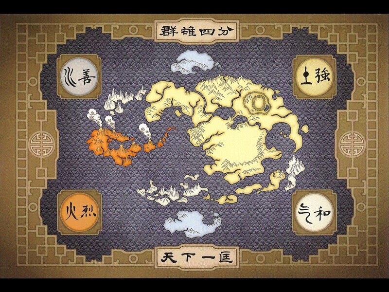 Map of a Fictional World — Blue