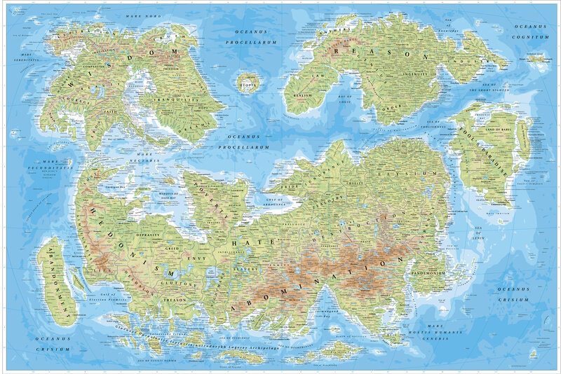 Map of a fictional world