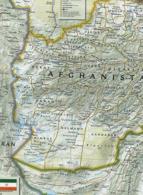 Map of Afghanistan provinces
