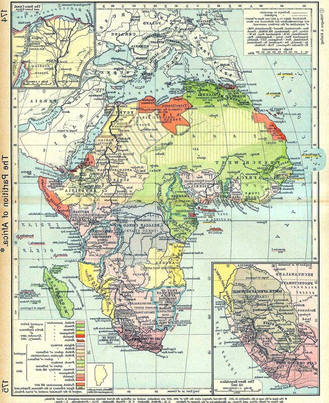 Map of African partition