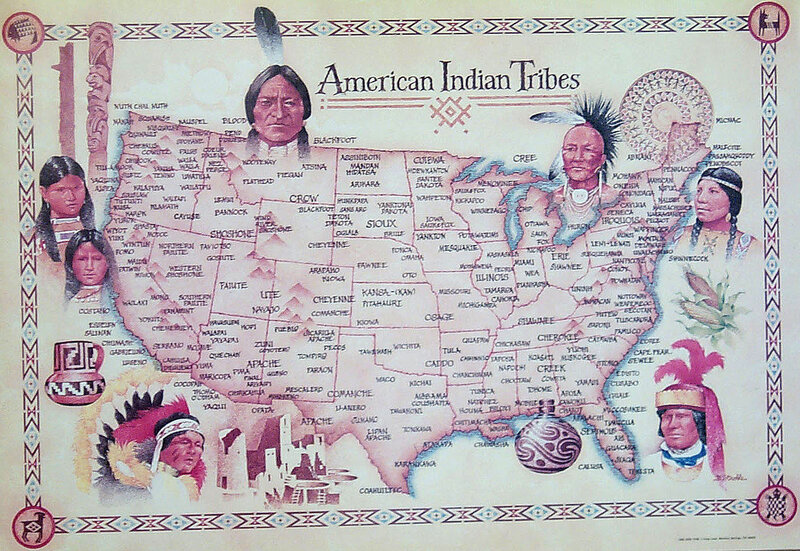 Map of American Indian Tribes