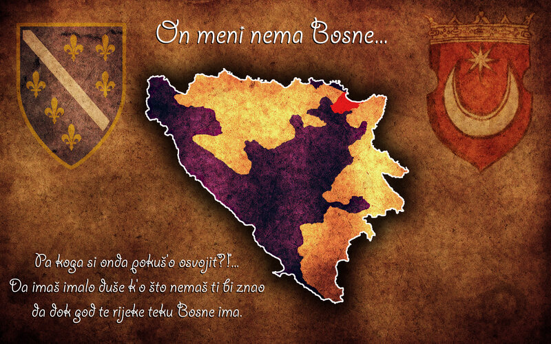Map of Bosnia