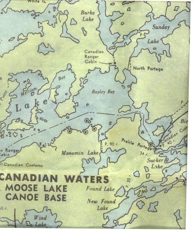 Map of Canadian Waters Canoe Base