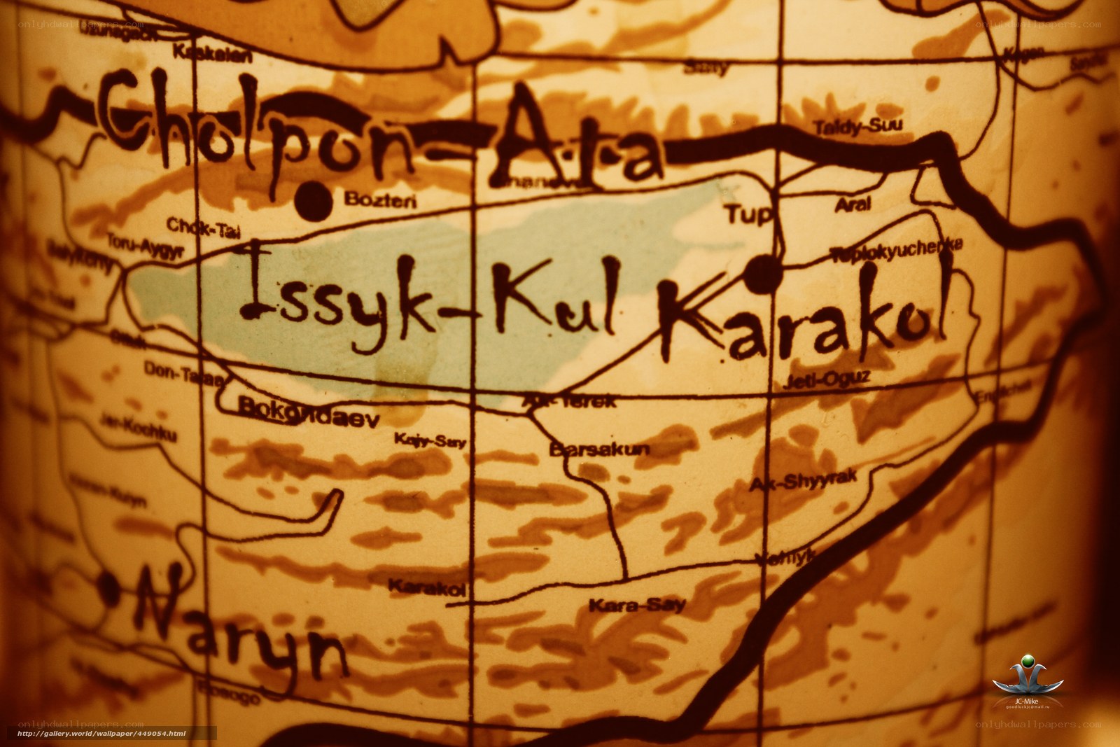 map of central asia