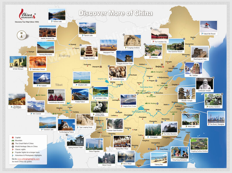 Map of China Attractions