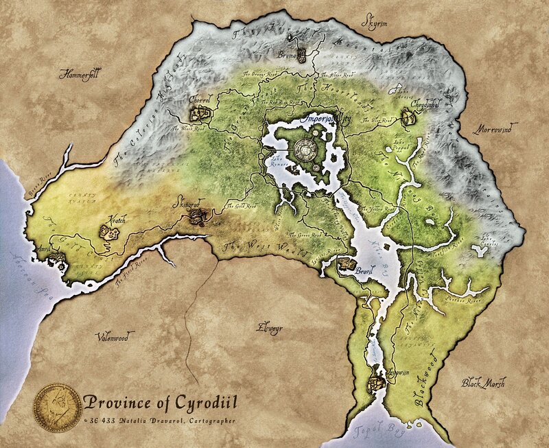 Map of Cyrodiil — Green