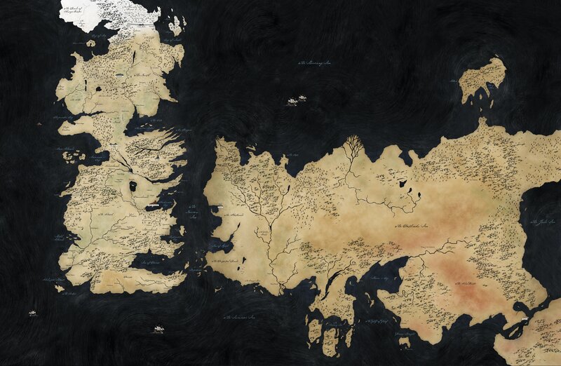 Map of Fictional Continents