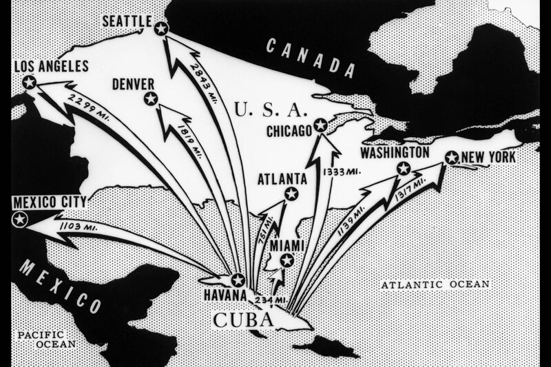 Map of Flight Routes