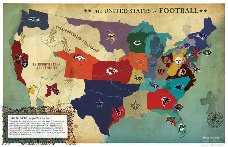 Map of Football Teams