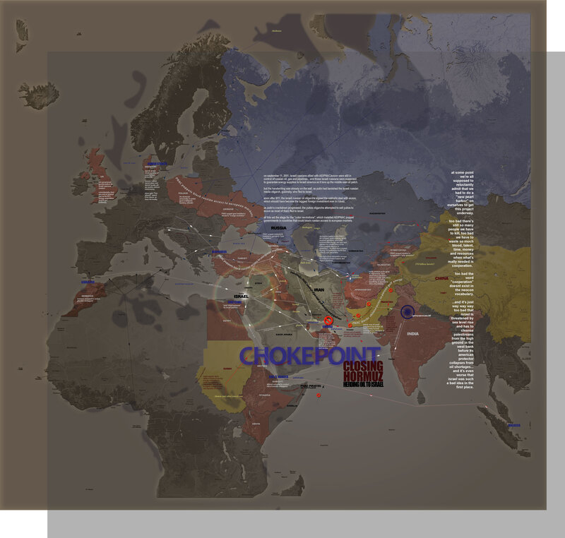 Map of geopolitical chokepoints