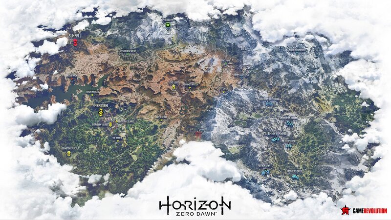 Map of Horizon Zero Dawn