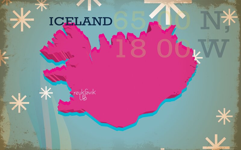 Map of Iceland