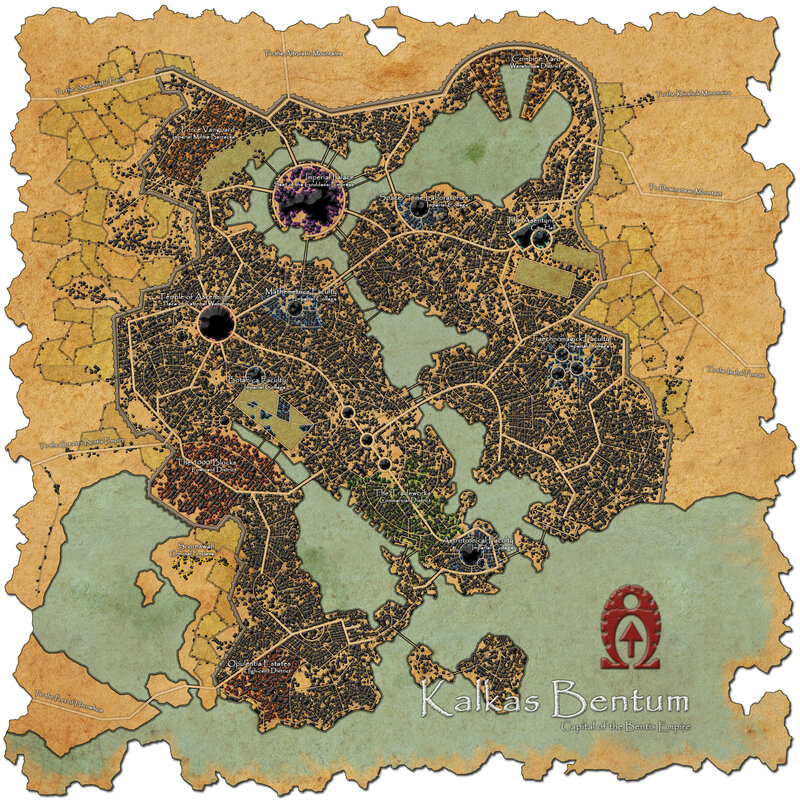 Map of Kalkas Bentum