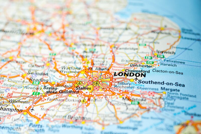 Map of London Area