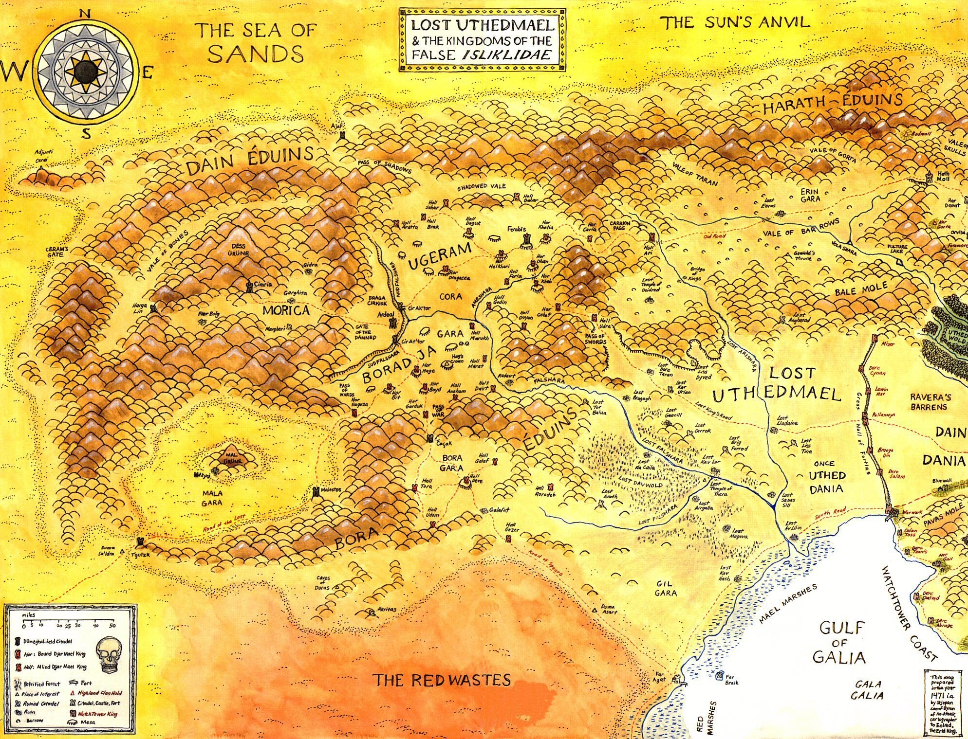 Map of Lost Uthedmael