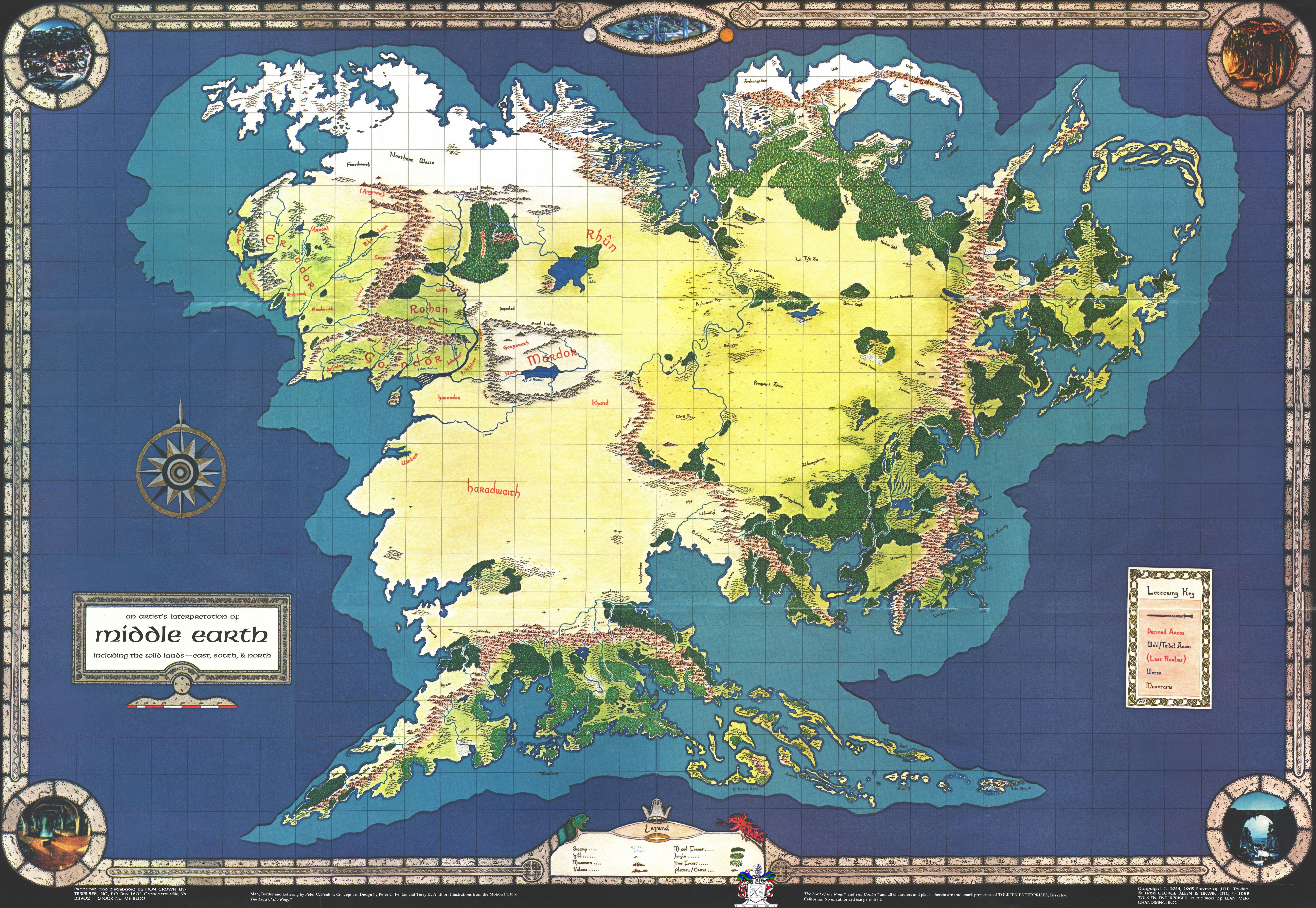 map of middle earth