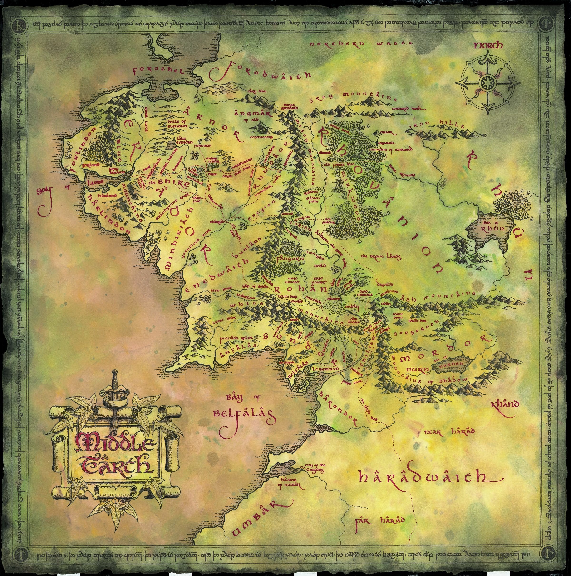 Map of Middle-earth
