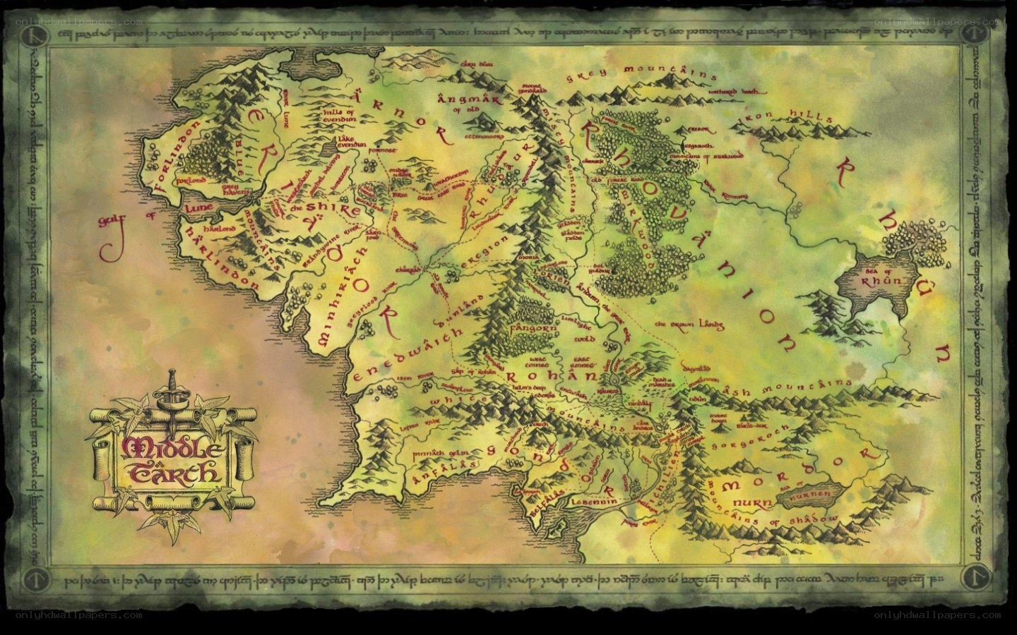 Map of Middle-earth