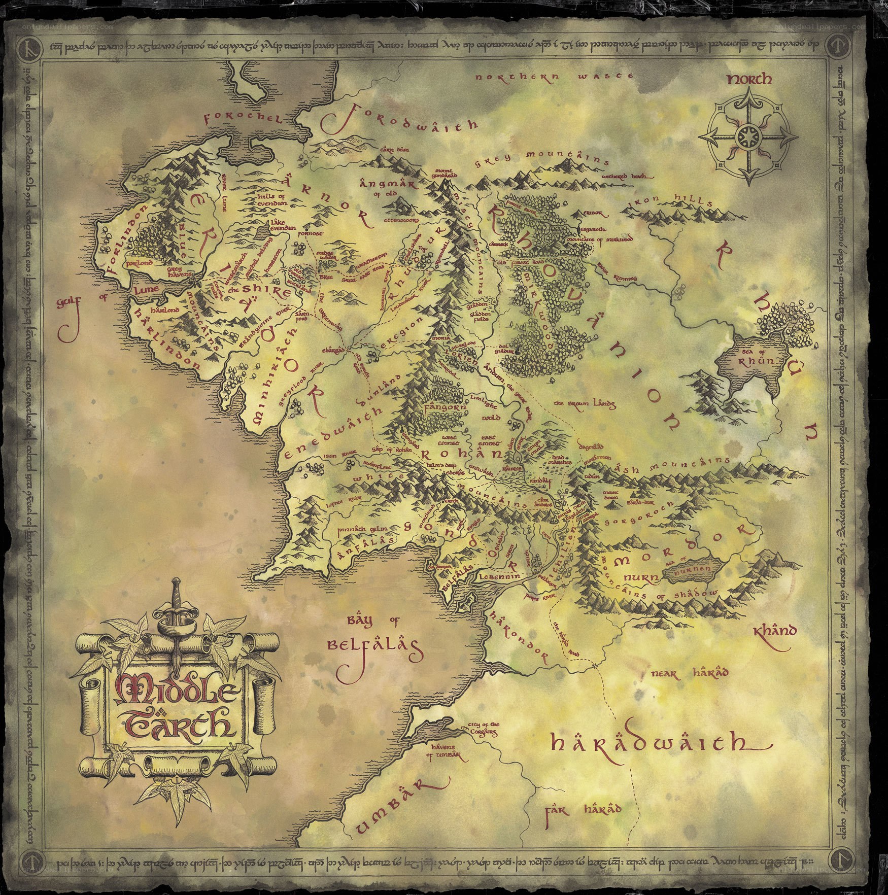 Map of Middle-earth