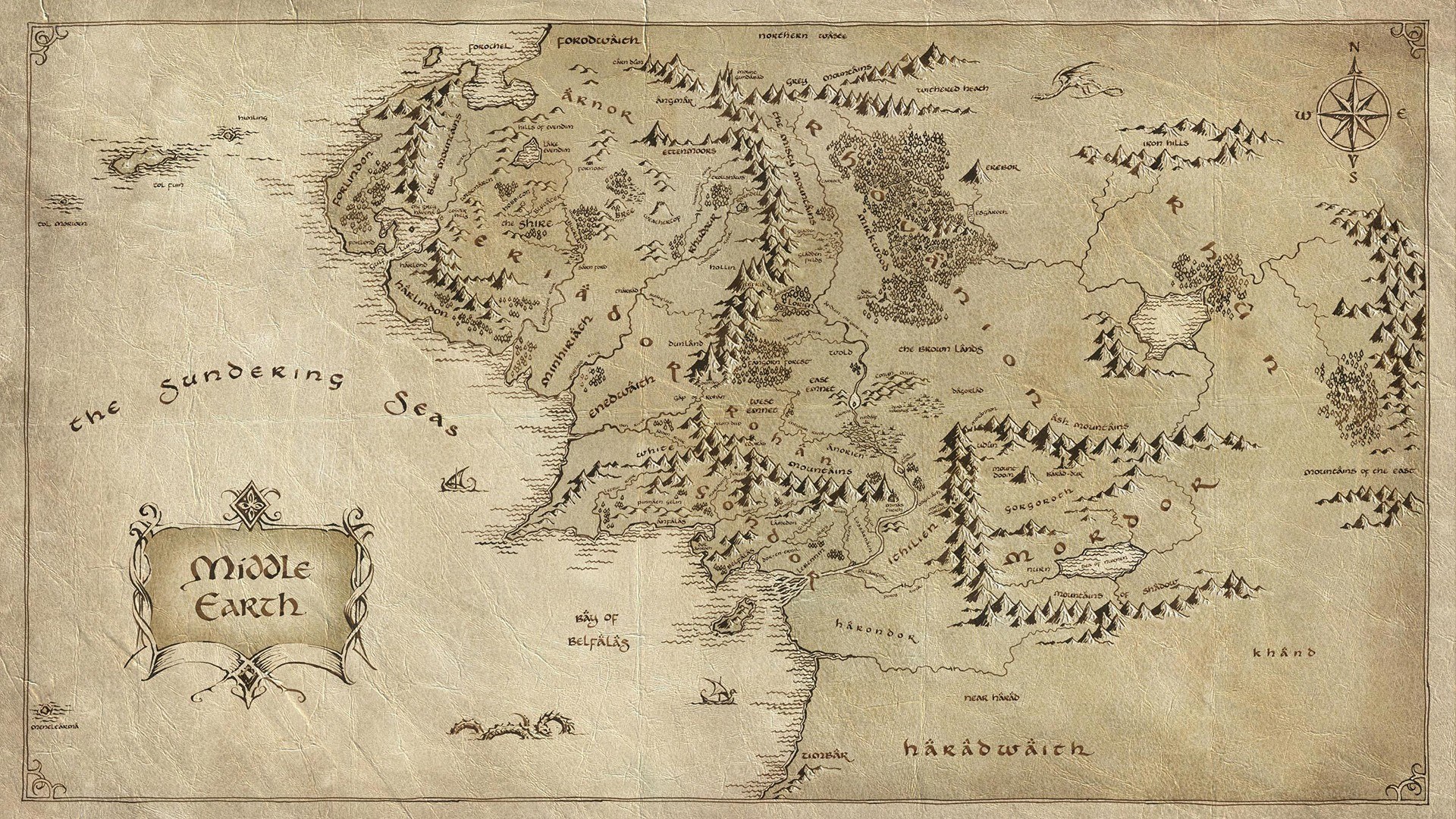 Map of Middle Earth