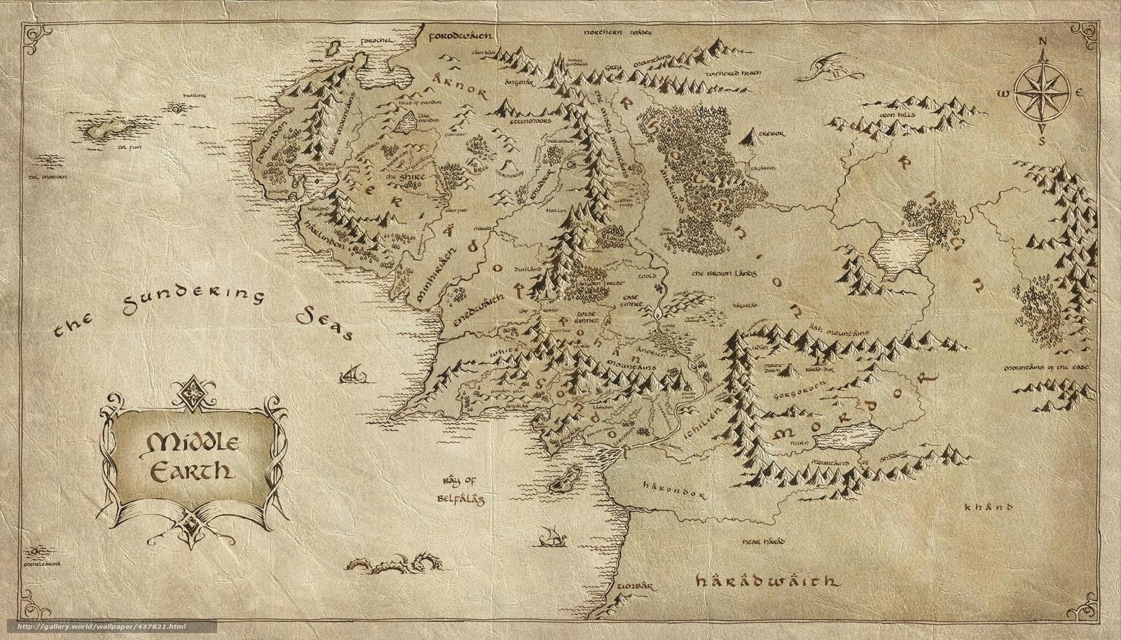 Map of Middle Earth