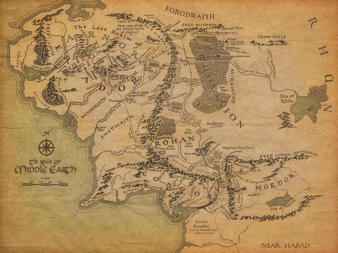 Map of Middle-earth