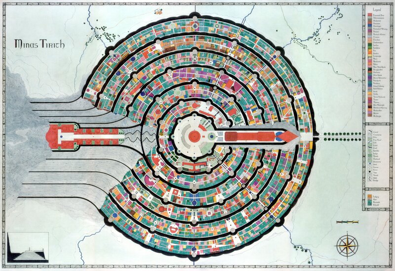 Map of Minas Tirith