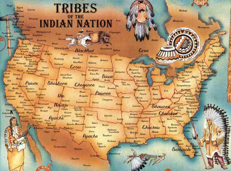 Map of Native American Tribes