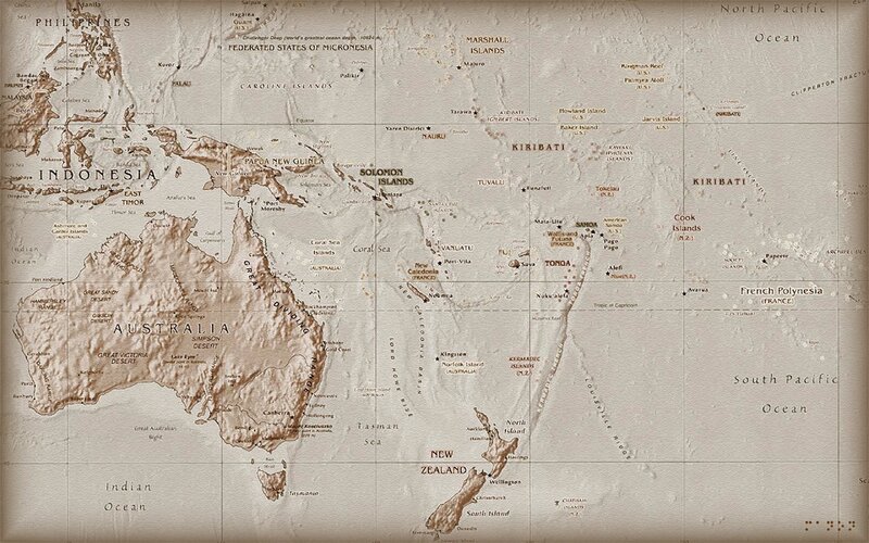 Map of Oceania