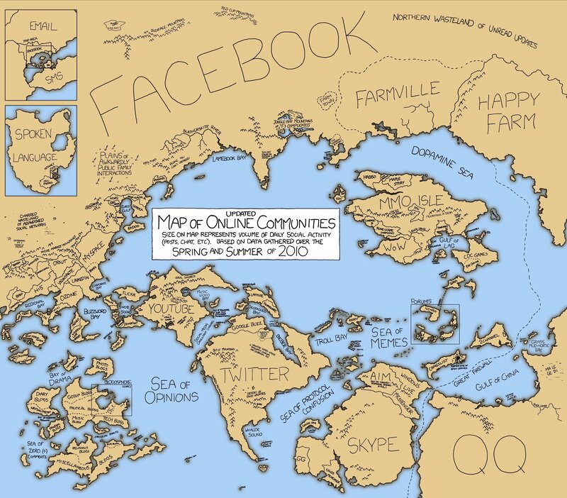 Map of Online Communities — Tan