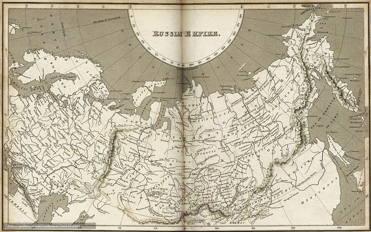 Map of Russian Empire