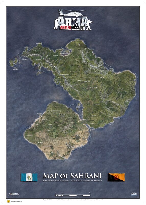 Map of Sahrani from Armed Assault