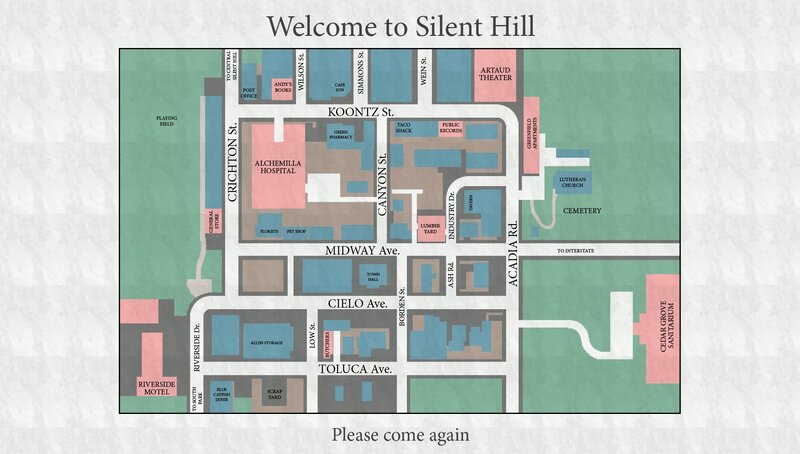 Map of Silent Hill