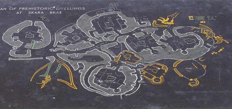 Map of Skara Brae