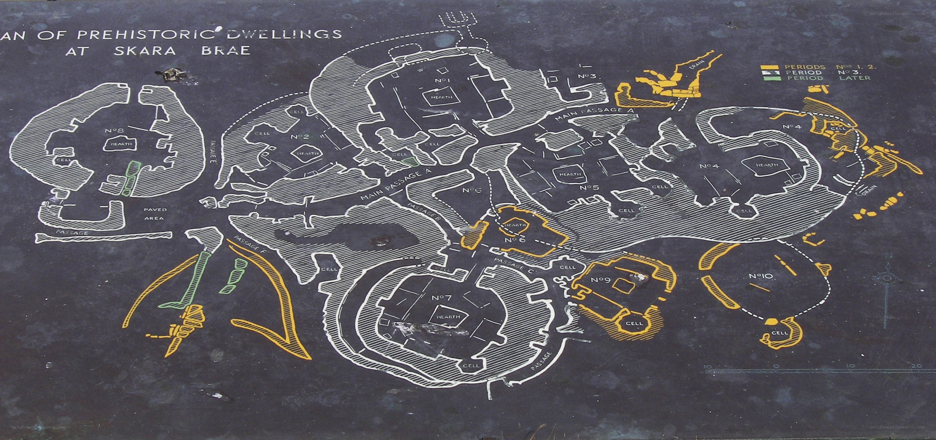Map of Skara Brae