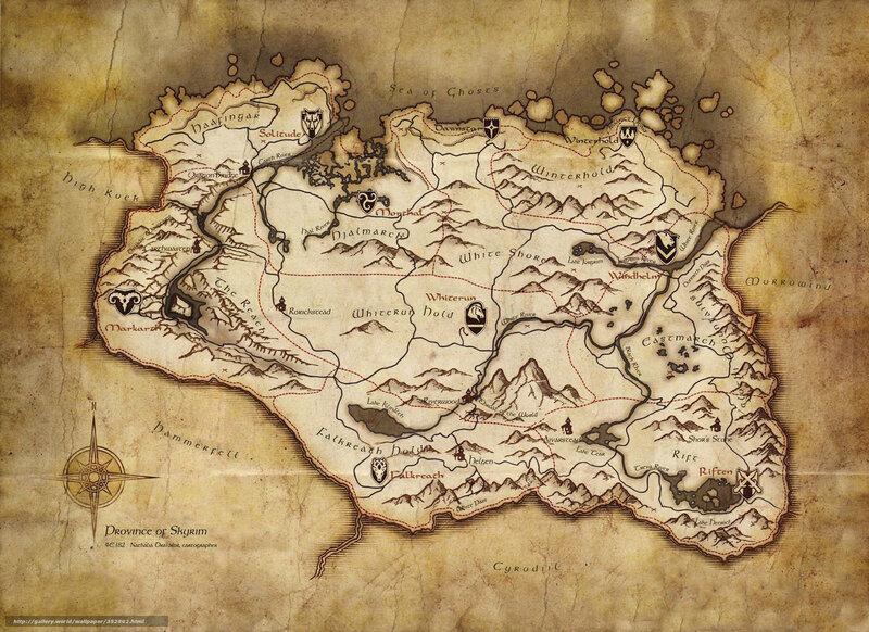 Map of Skyrim Province
