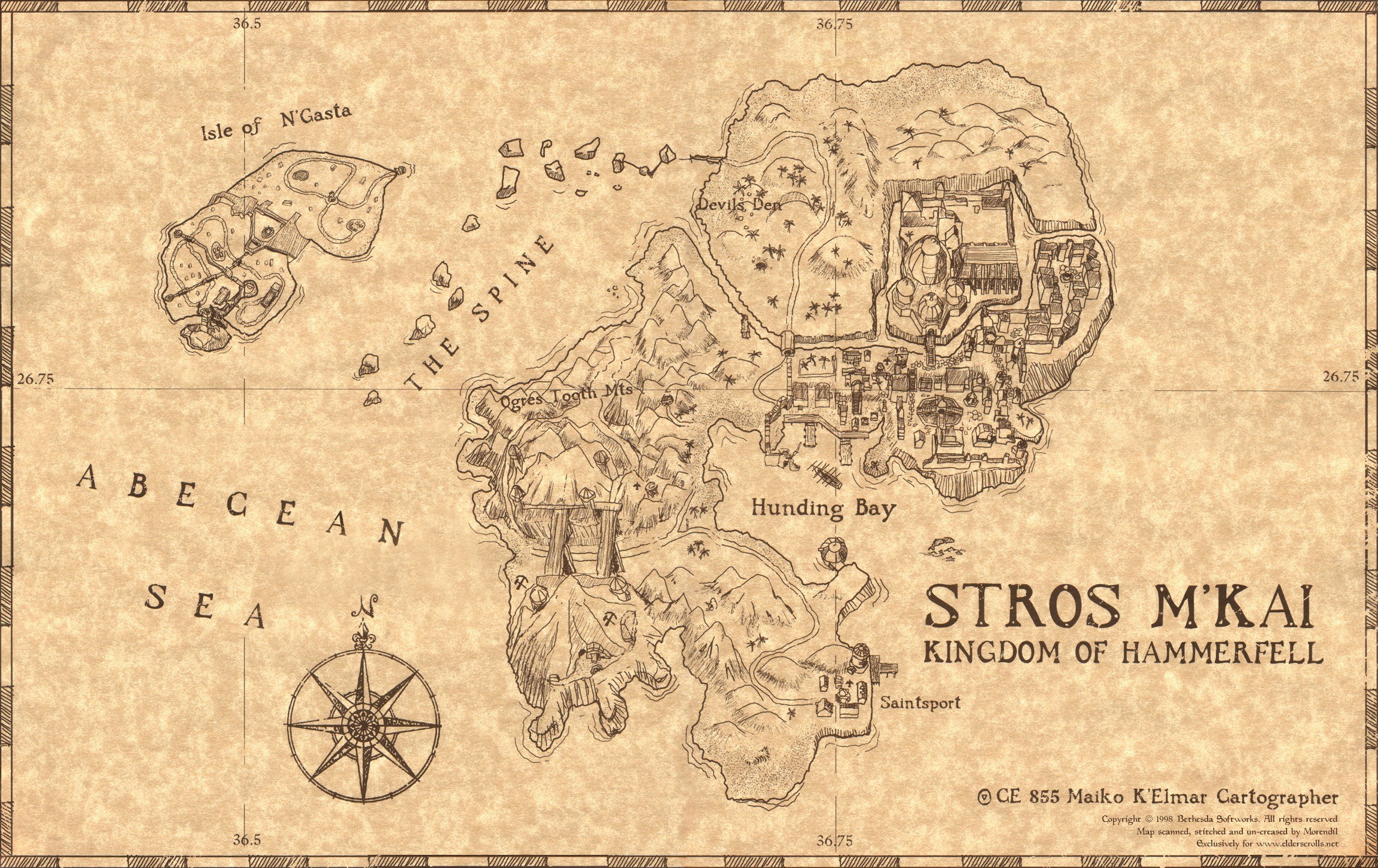 Map of Stros M'Kai
