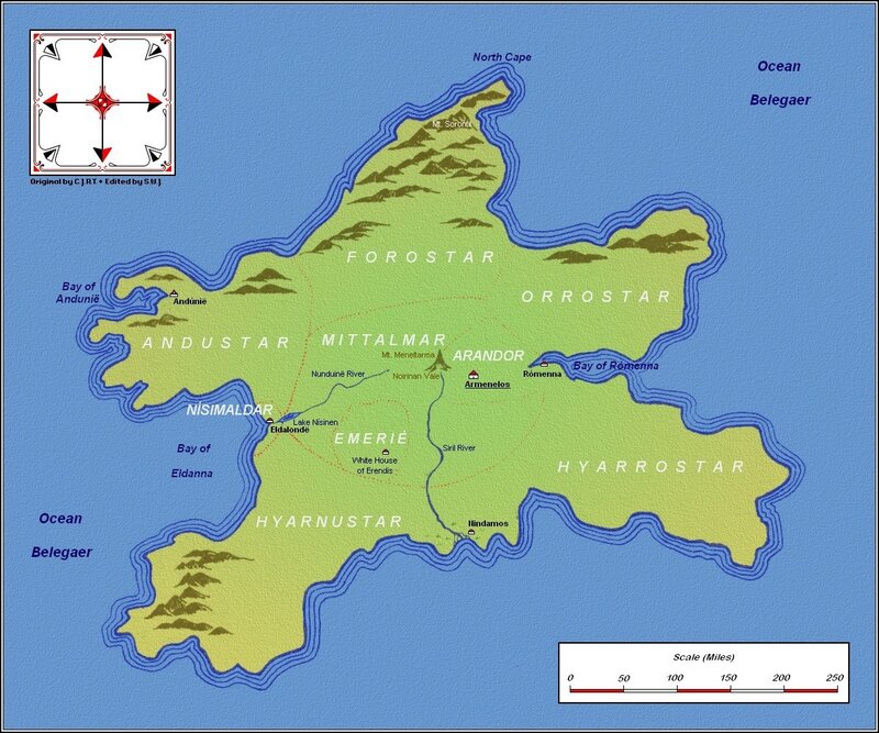 Map of the Andustar region