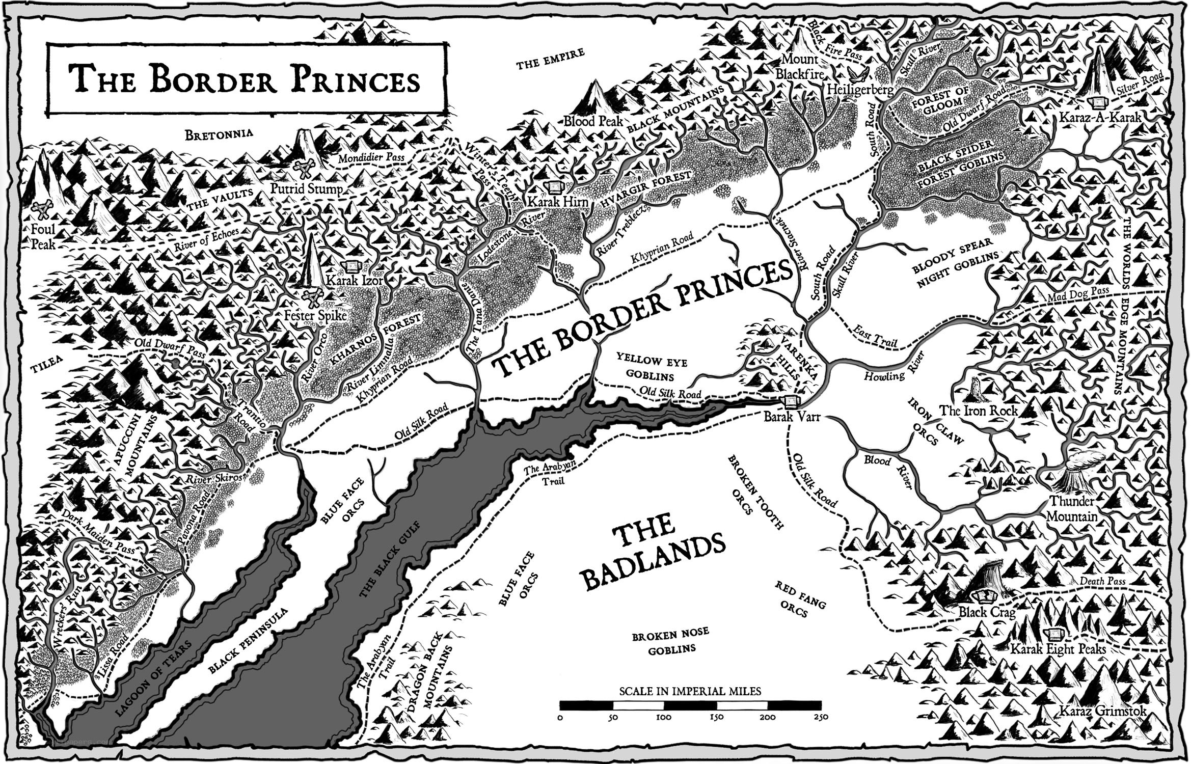 Map of the Border Princes