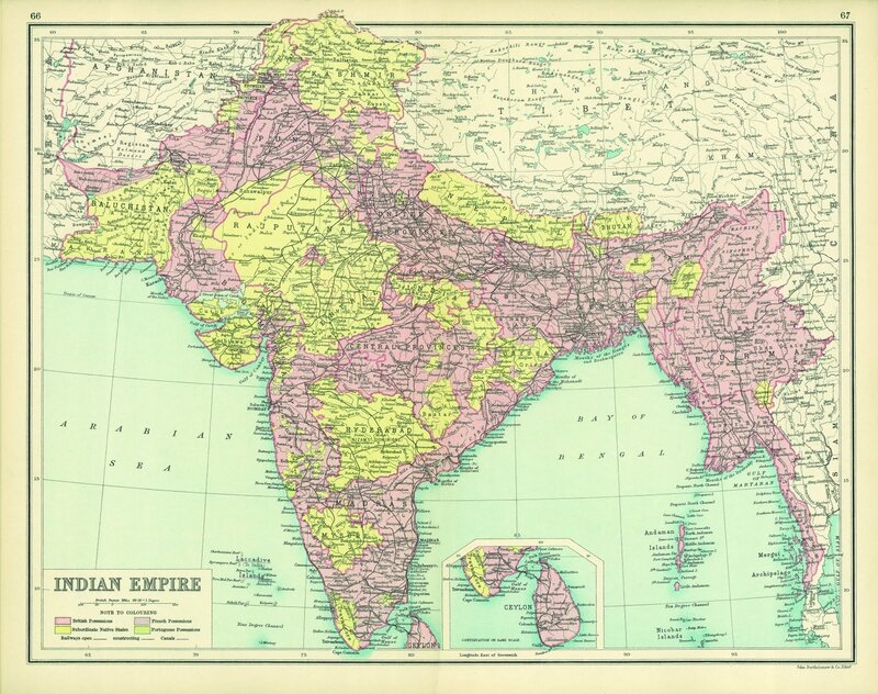 Map of the Indian Empire