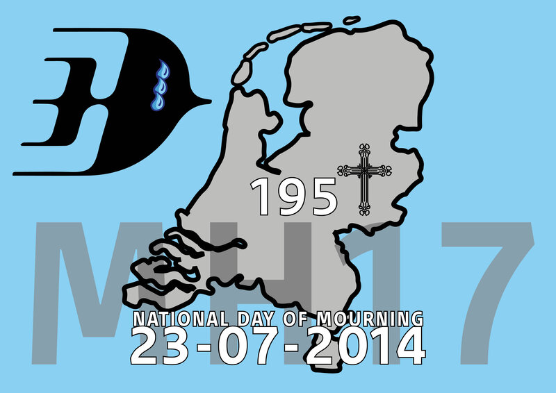 Map of the Netherlands — Blue