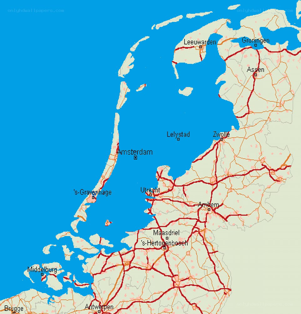 map of the netherlands