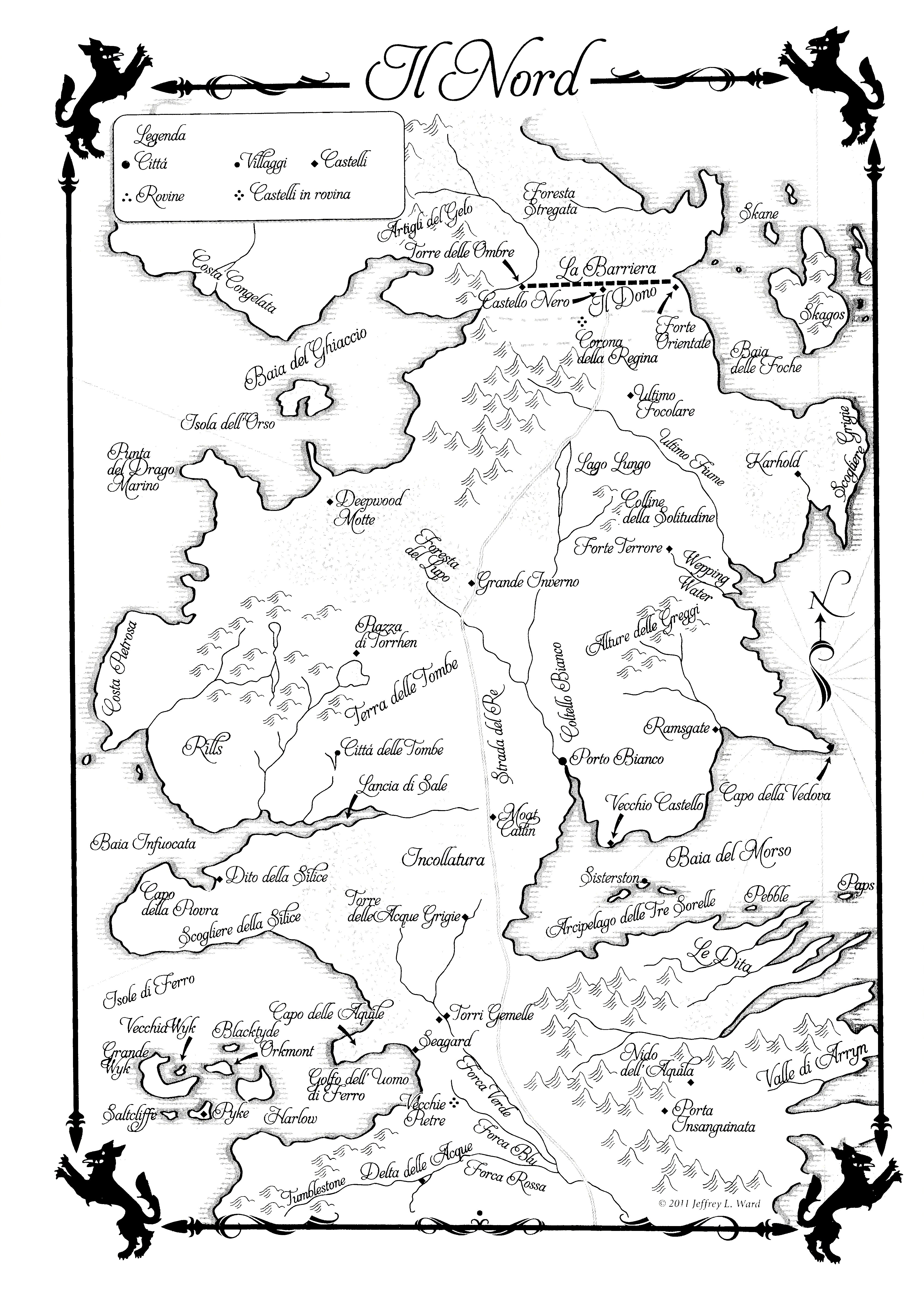 Map of the North