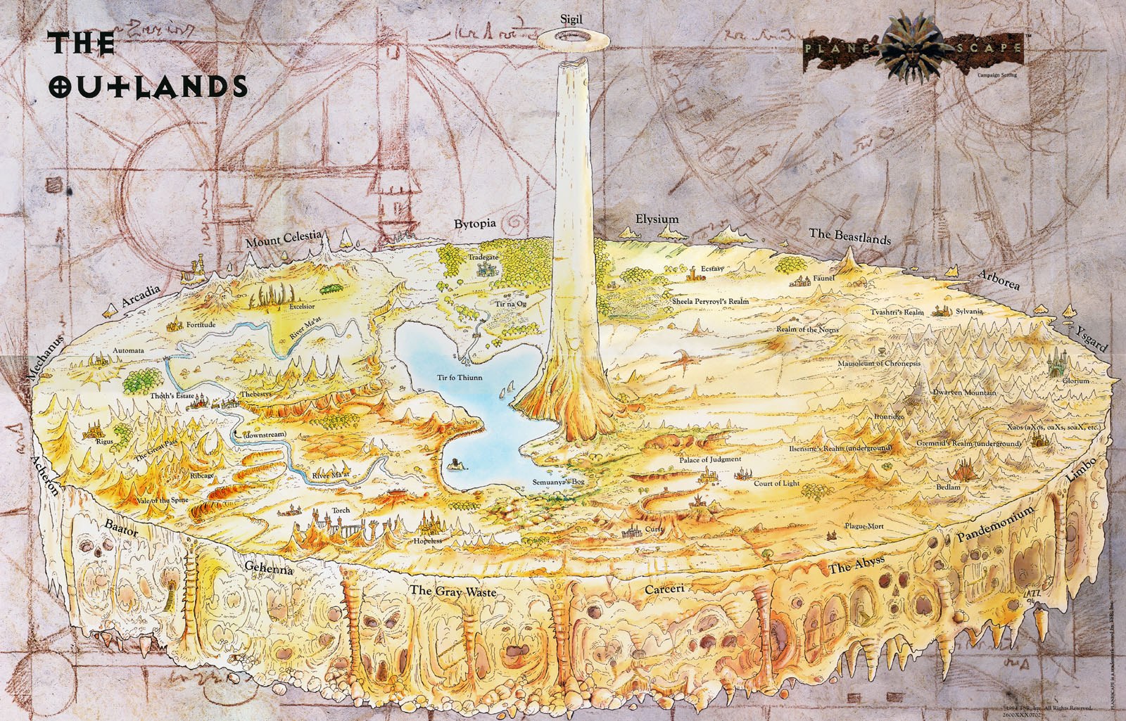 Map of the Outlands