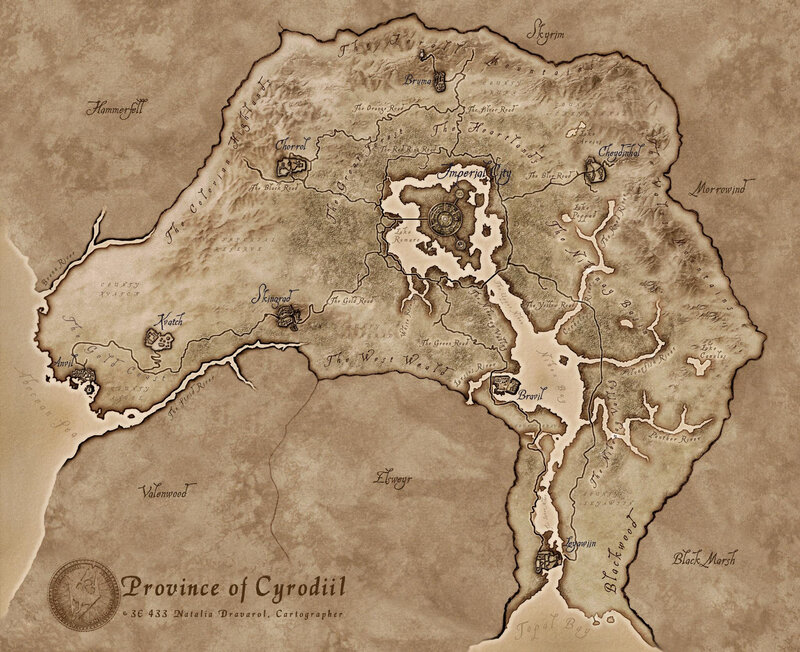 Map of the Province of Cyrodiil