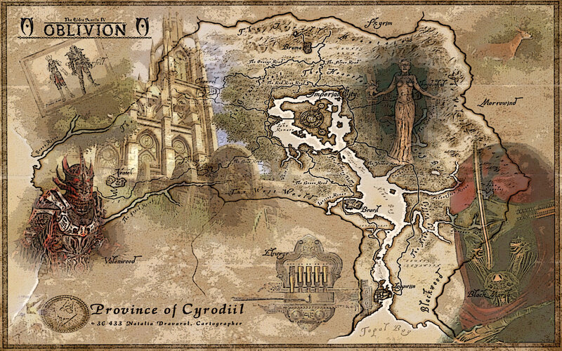 Map of the Province of Cyrodiil