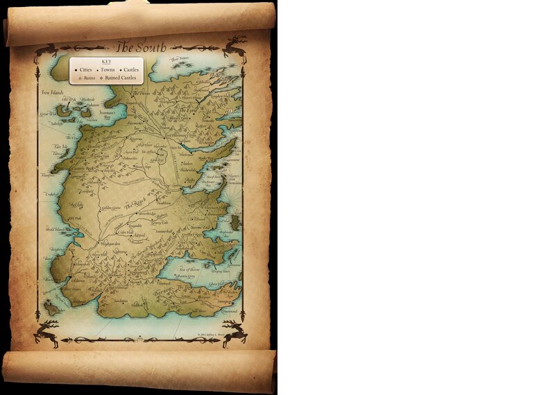 Map of the South