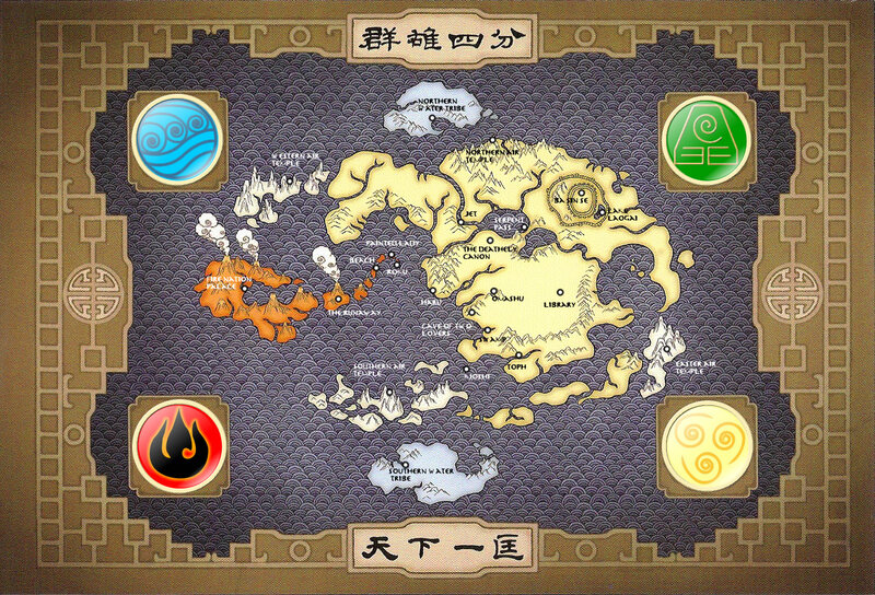 Map of the World — Brown