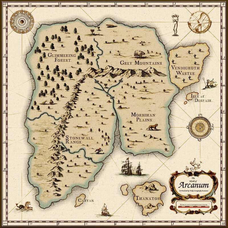 Map of the World of Arcanum